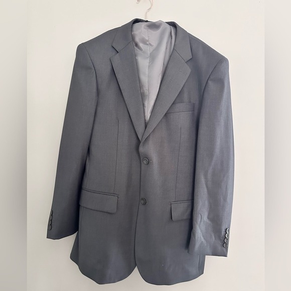 Vinci Mens 3 Piece Suit Medium Gray 36R 30W Zegna Model V2TR New